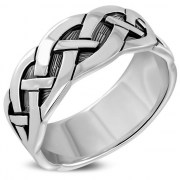 Plain Silver Celtic Knote Ring, rp292